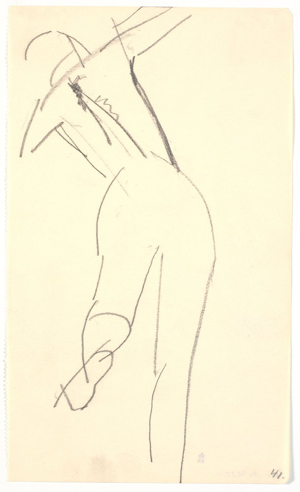 Standing Model, Seen from Behind by Karl Isakson