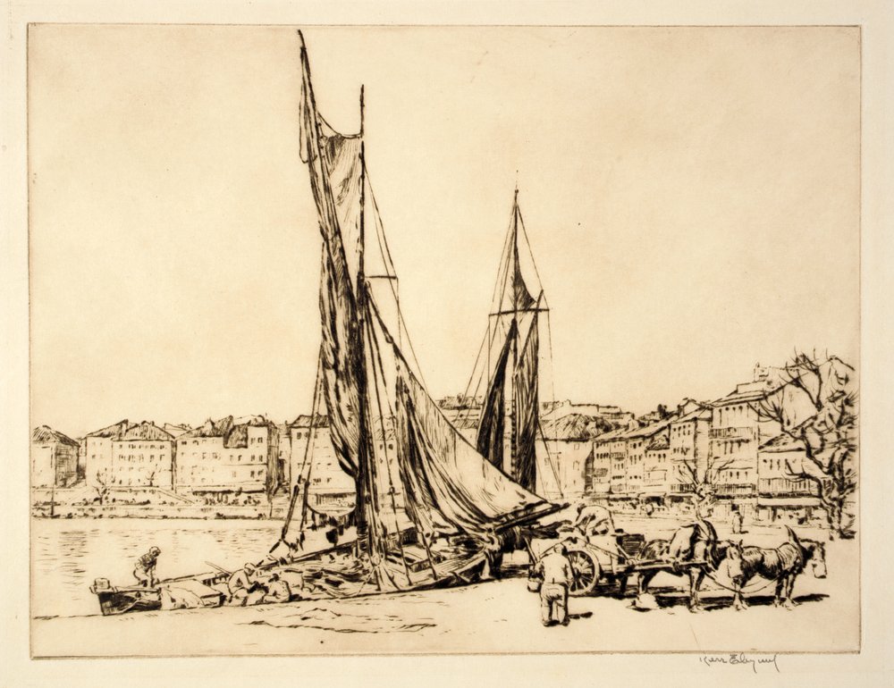 Ciotat Harbor by Kerr Eby
