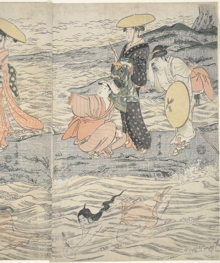 Awabi Shell Divers at Enoshima by Kitagawa Utamaro