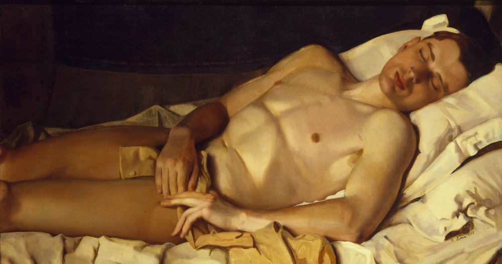 Nude Boy Boris Snezhkovsky, 1937 by Konstantin Andreevic Somov