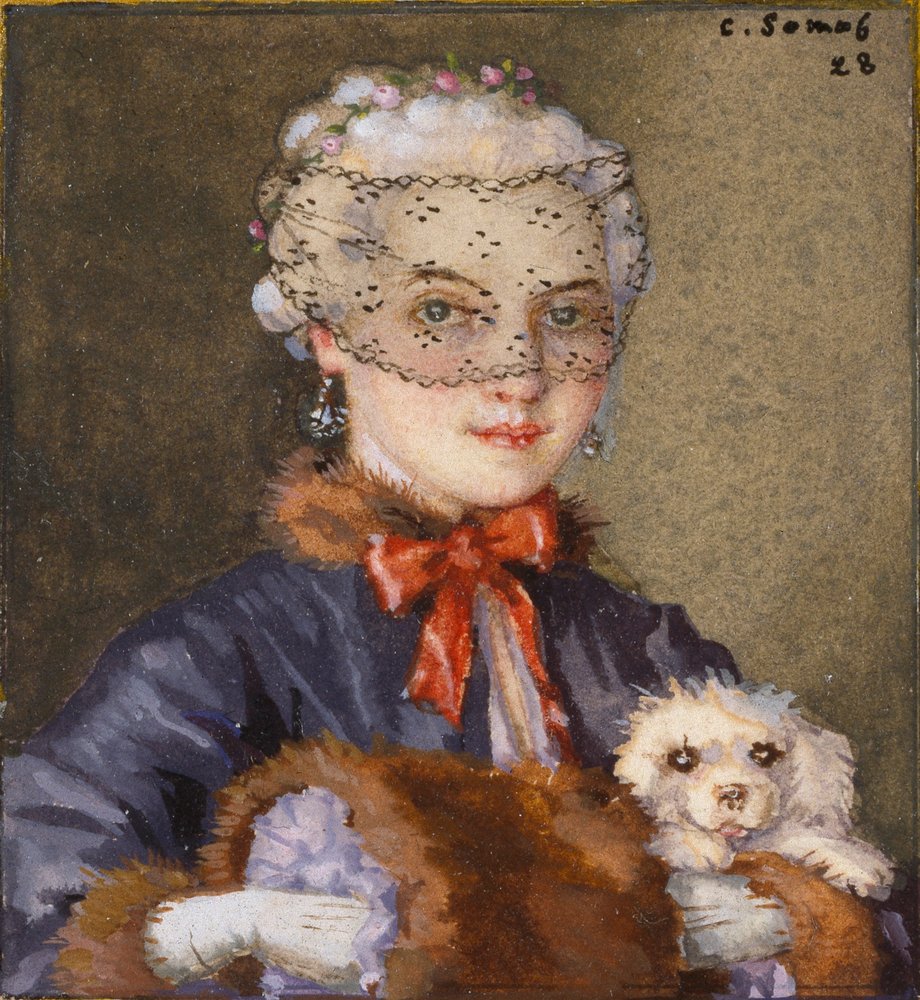 Lady with a Dog by Konstantin Somov