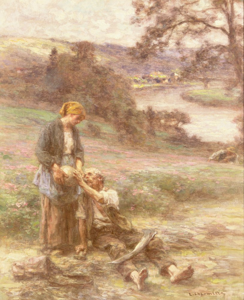 The Reaper's Rest by Leon-Augustin Lhermitte