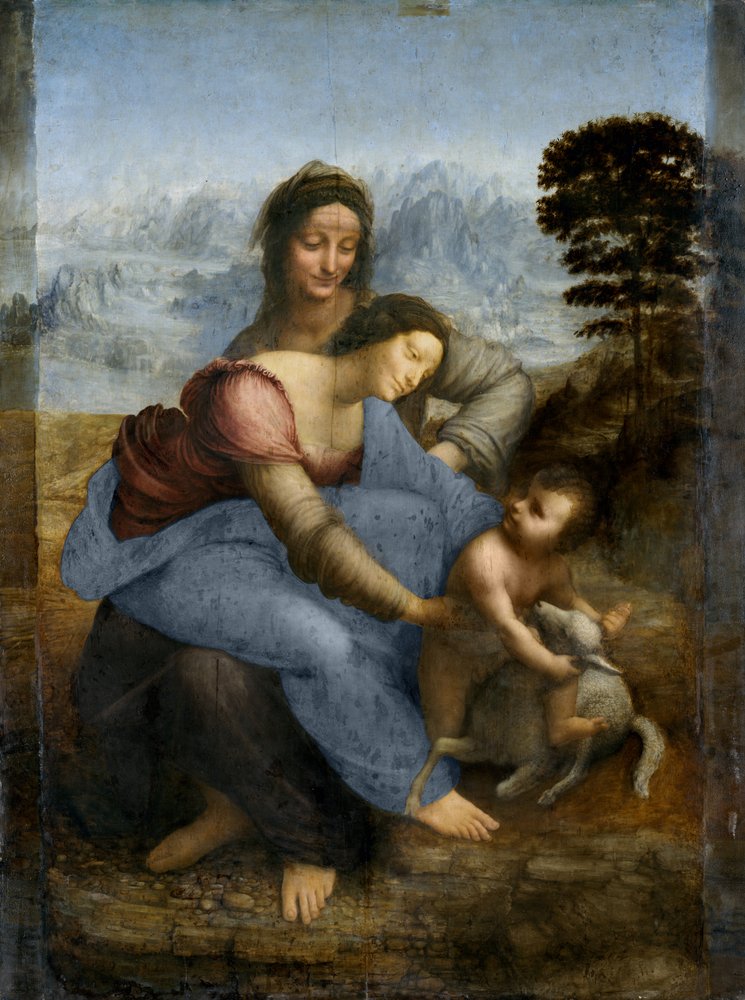 Virgin and Child with St. Anne, c. 1510 by Leonardo da Vinci
