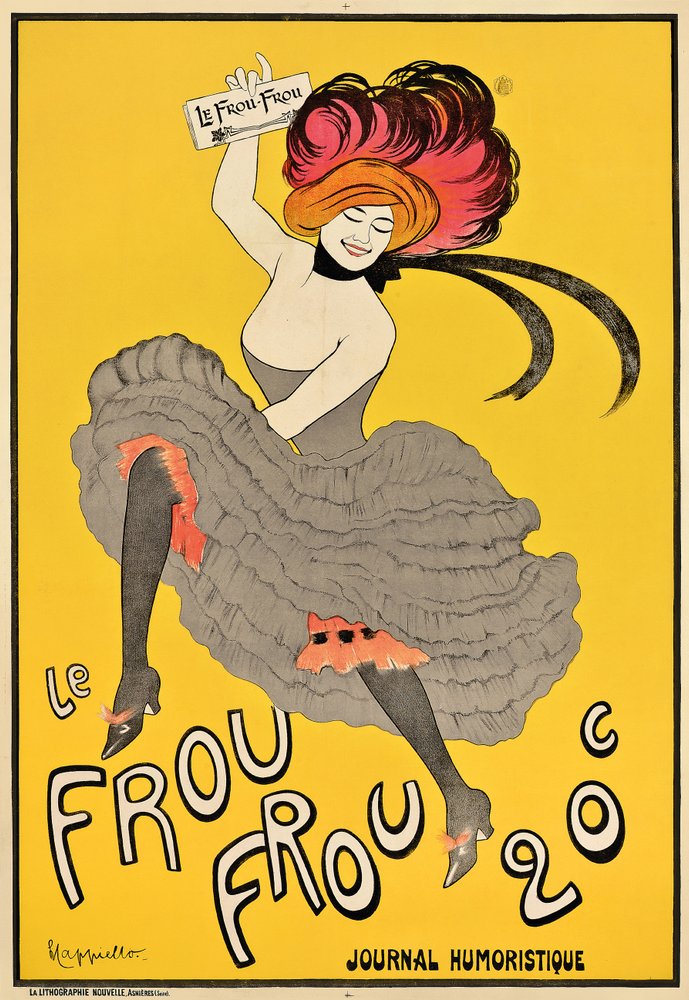 Poster advertising the French journal “Le Frou Frou”, 1899 by Leonetto Cappiello