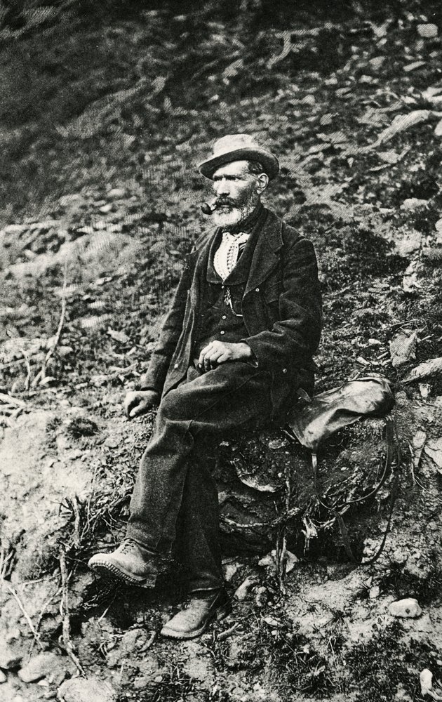 Jean-Antoine Carrel (1829-1890), Aosta Valley mountaineer, who made first ascent to the summit of Matterhorn from Italian side, August 16 by Unbekannt Unbekannt