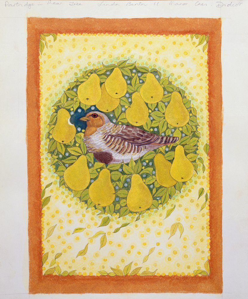 Partridge in a Pear Tree by Linda Benton: Fine art print