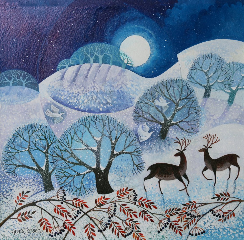 Snowy Land, 2017 by Lisa Graa Jensen: Buy fine art print
