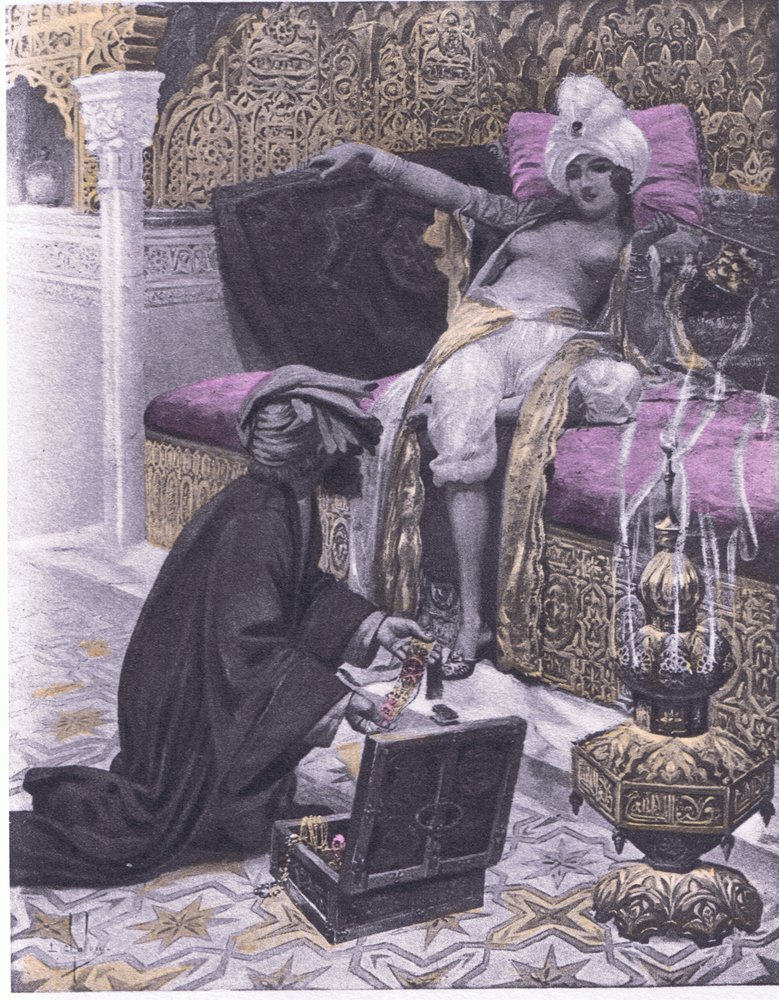 The daughter of the king of Tunis (illustration from 'Decameron of ...