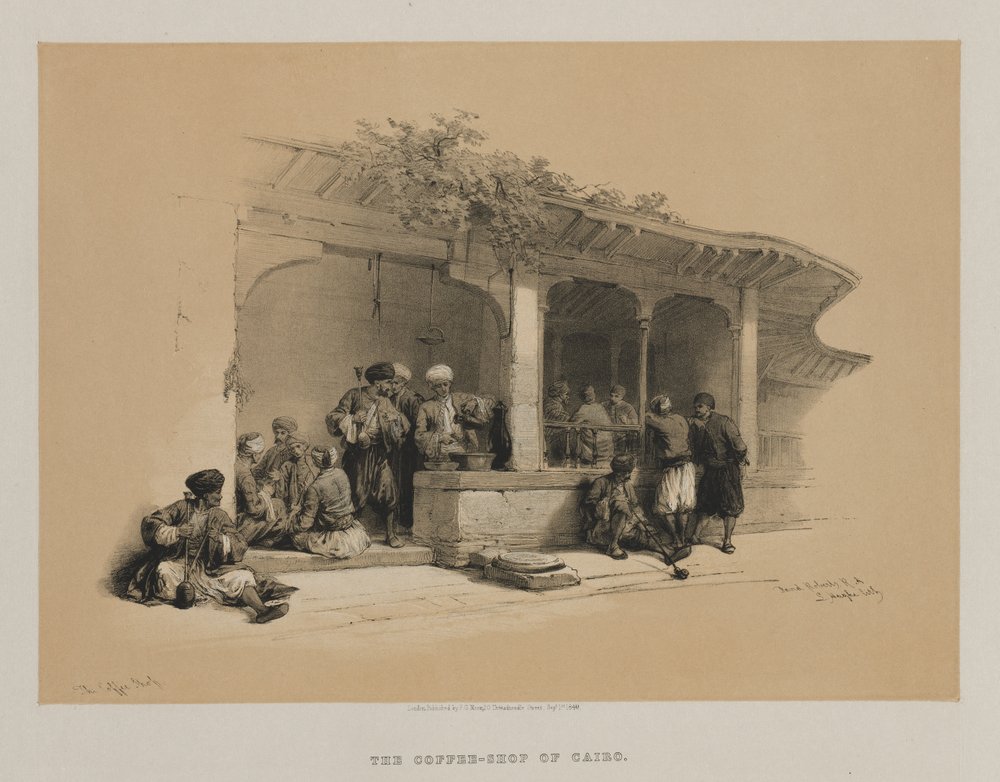 Egypt and Nubia, Volume III: The Coffee Shop, 1849 by Louis Haghe