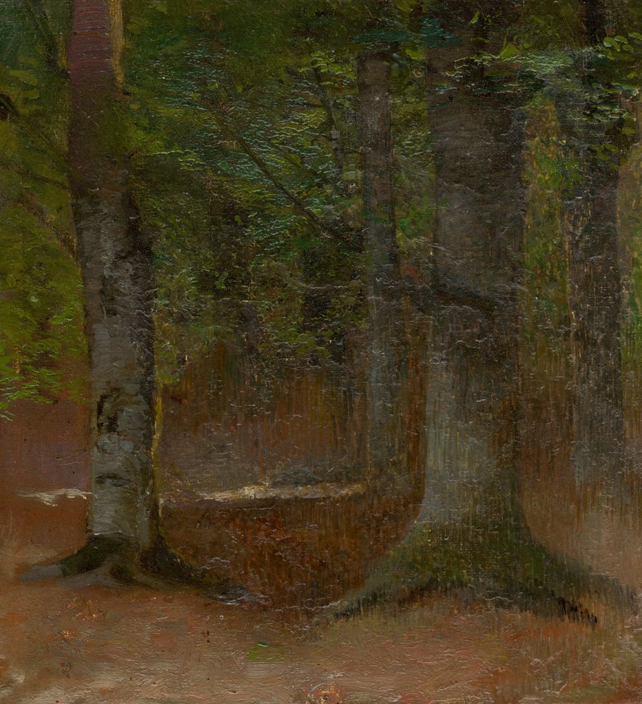 Study of Forest by Laszlo Mednyanszky