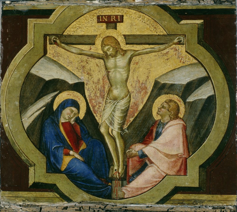Christ on the Cross with Saints Mary and John