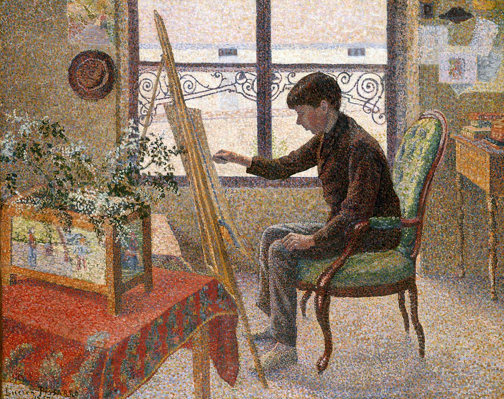 Interior of the Studio by Lucien Pissarro