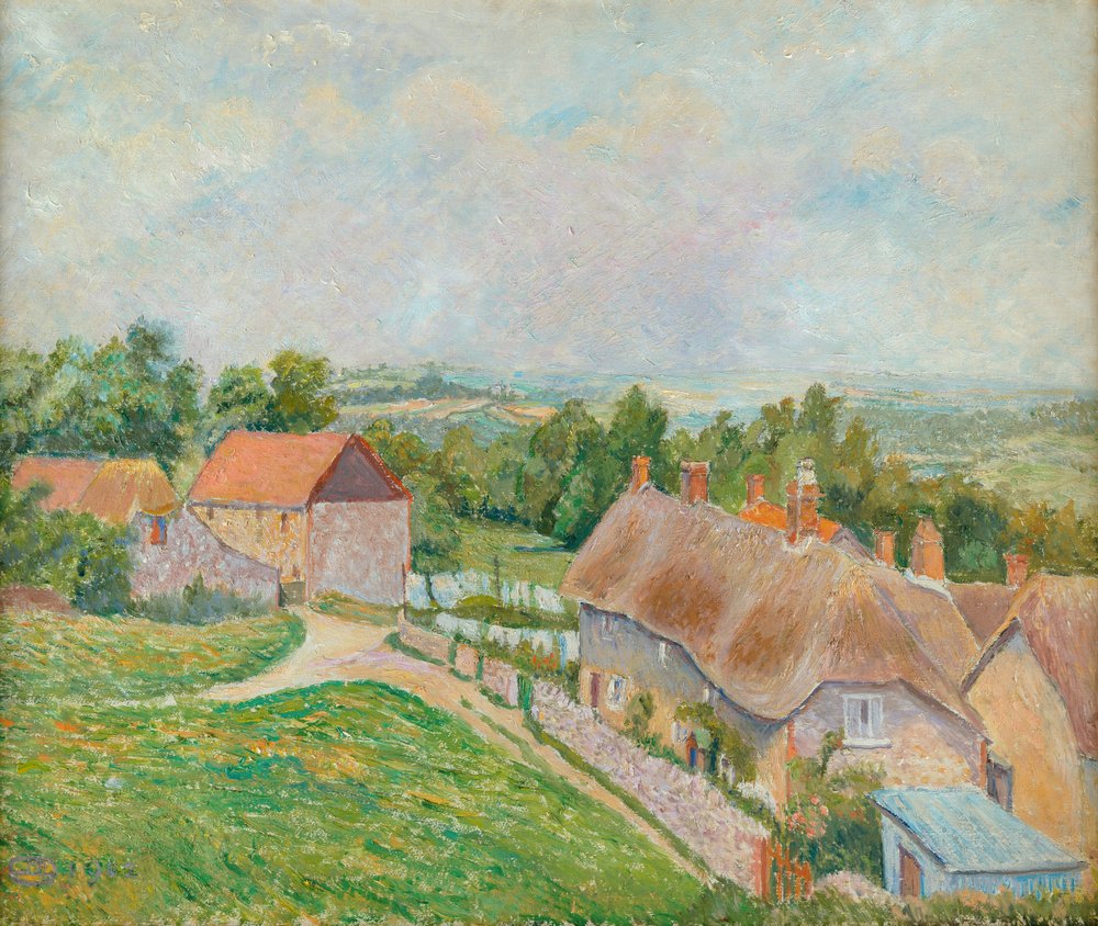 Phippens Cottage, Hewood Green by Lucien Pissarro