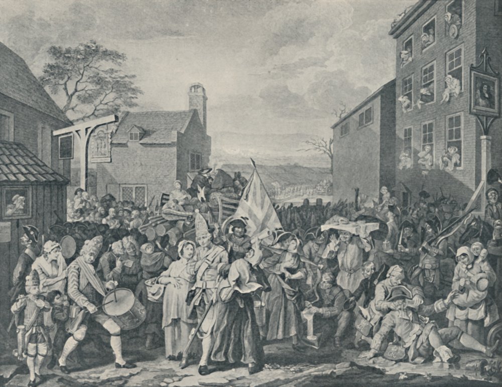 The March of the Guards Towards Scotland, 1745 by Luke Sullivan