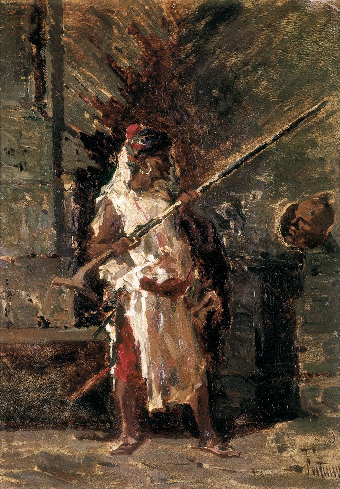 Askari, soldier of the colonial armed forces of East Africa by Mariano Fortuny y Marsal