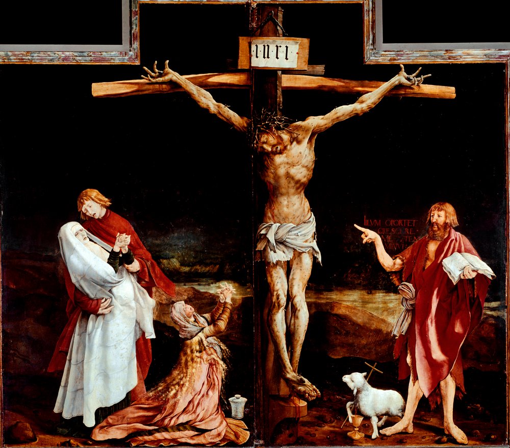 Issenheim altarpiece: central panel representing the crucifixion