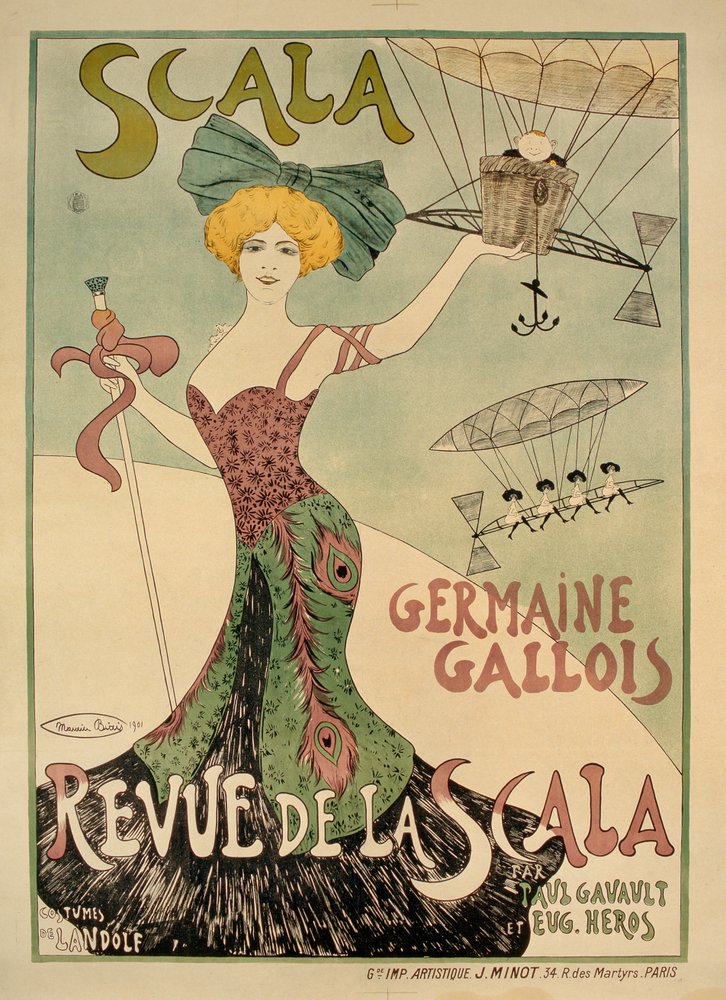 Revue de la Scala Poster, 1901 by Maurice Biais