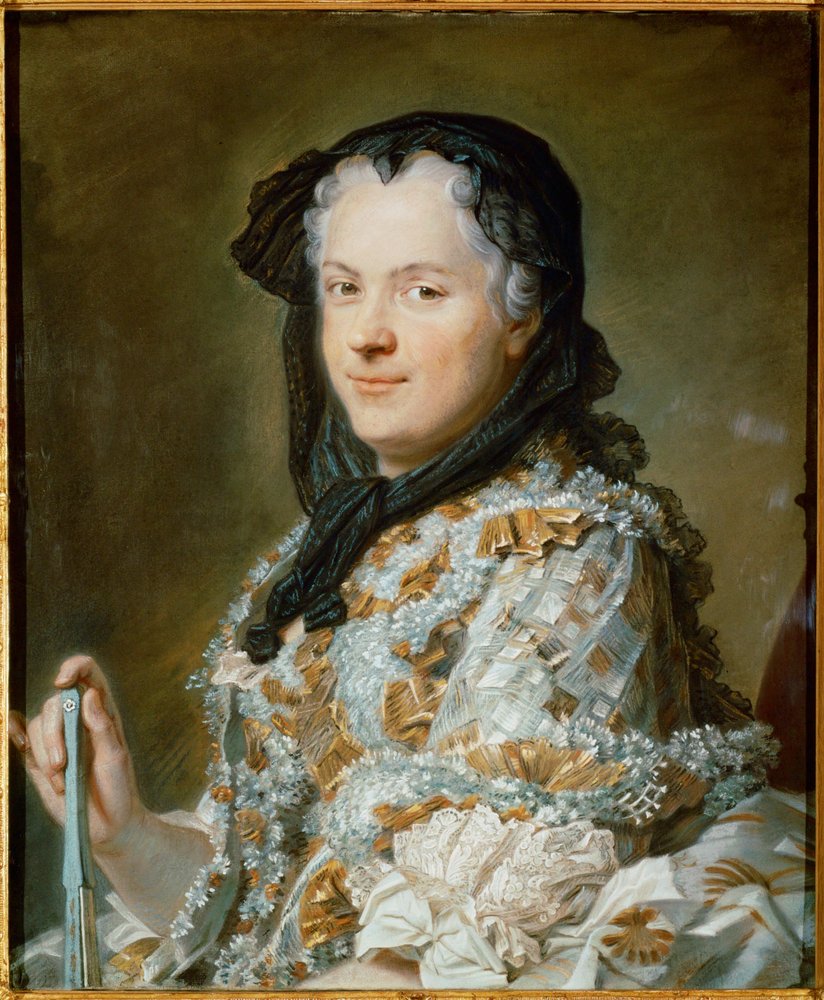 Queen Marie Leczinska, Wife of Louis XV by Maurice-Quentin de La Tour