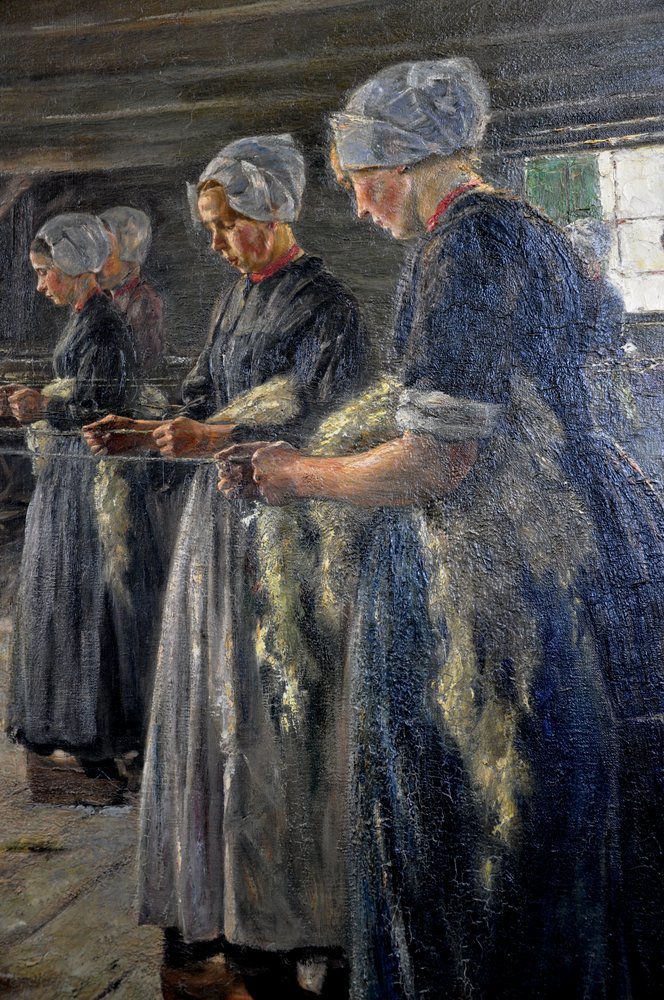 Flax Barn in Laren 1887 by Max Liebermann
