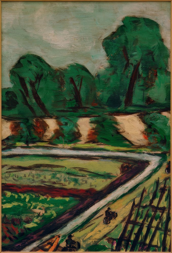 Dutch Bicycle Path by Max Beckmann