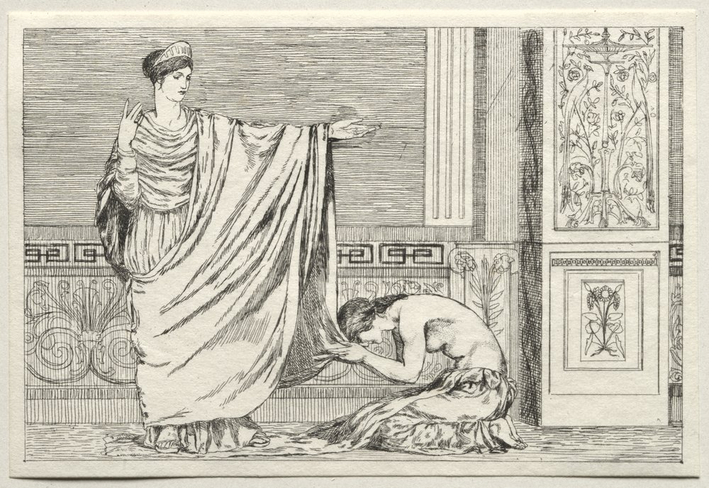 Cupid and Psyche: Psyche and Juno by Max Klinger