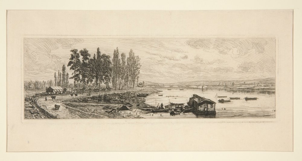 The Seine at Argenteuil by Maxime Lalanne
