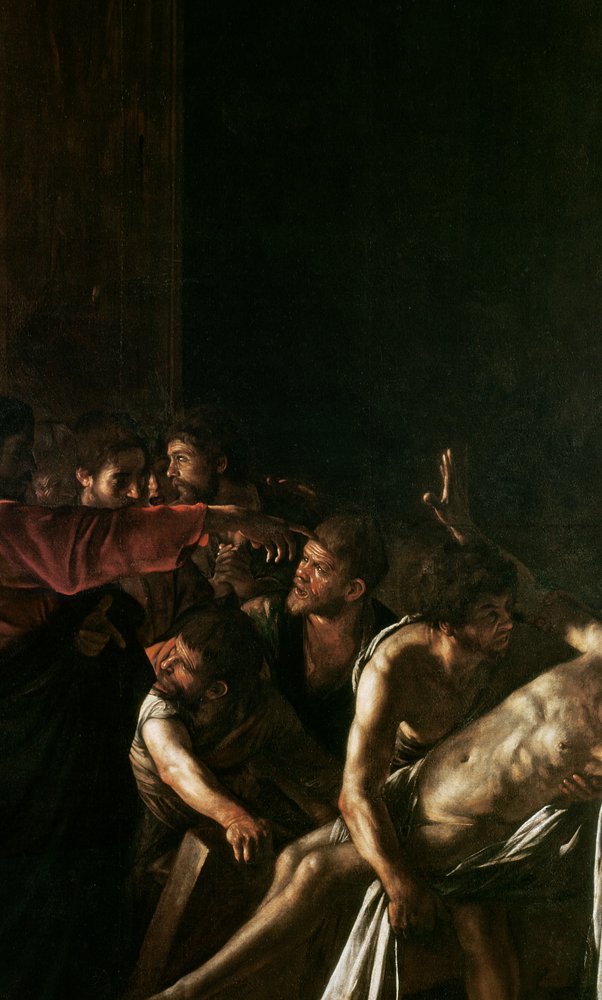 Resurrection of Lazarus (detail of 238777) by Michelangelo Merisi Caravaggio