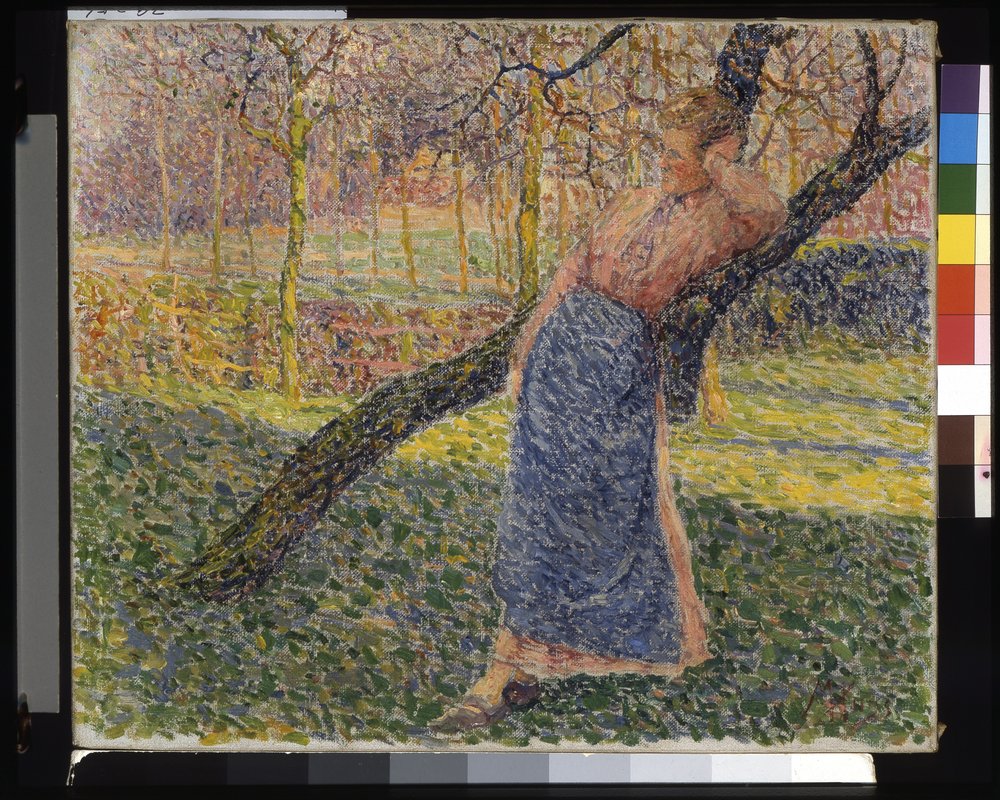 Woman In A Meadow by Modest Huys