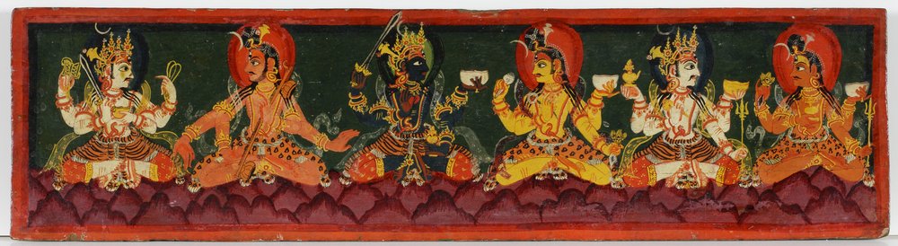 Book cover from a Shaiva manuscript by Nepalese School