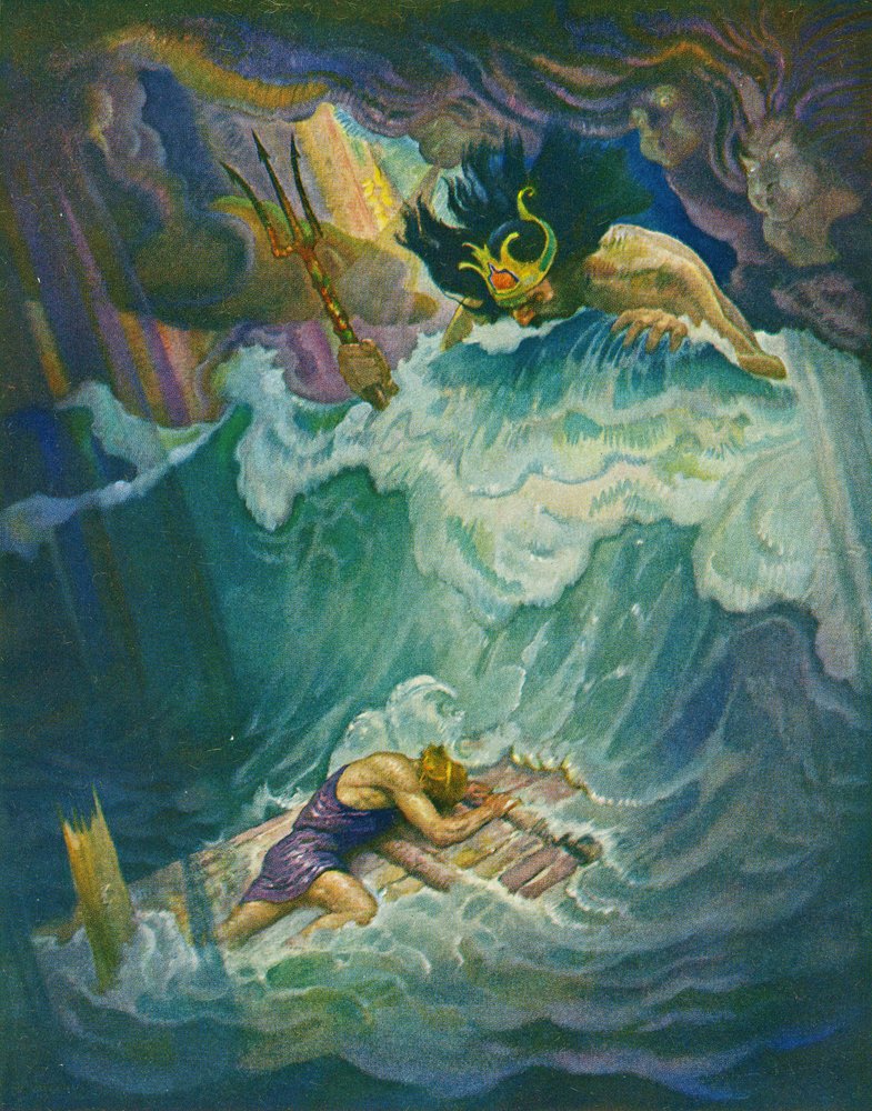The Raft of Odysseus by Newell Convers Wyeth