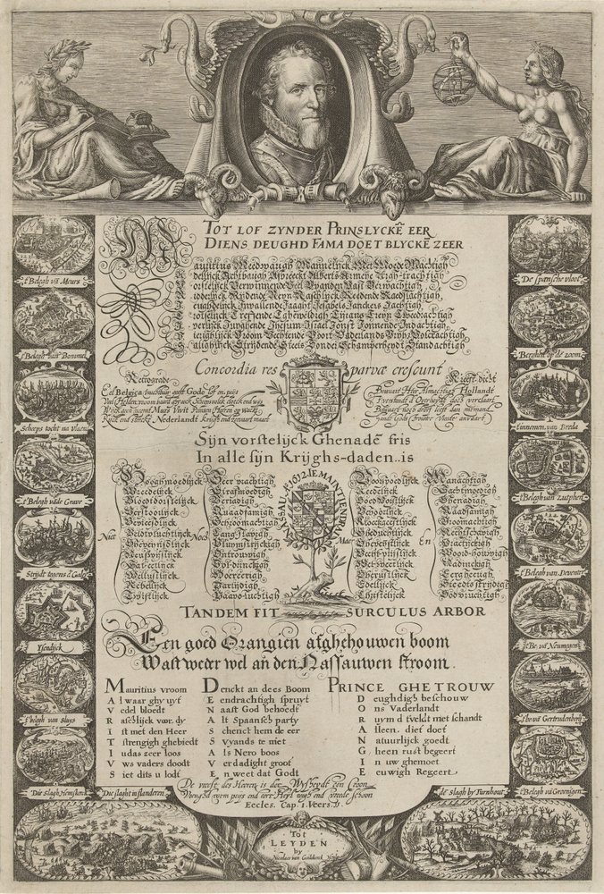Allegorical Portrait in Honor of Prince Maurice, 1612 by Nicolaes van Geelkercken