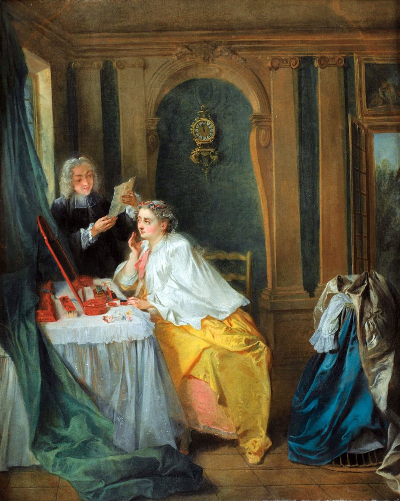 Madame Geoffrin (Marie Thérèse Rodet Geoffrin) by Nicolas Lancret