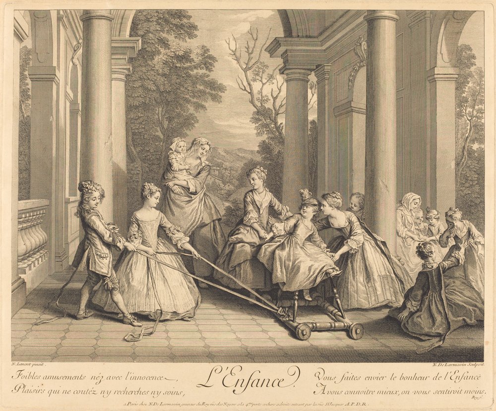 Childhood by Nicolas de Larmessin IV after Nicolas Lancret