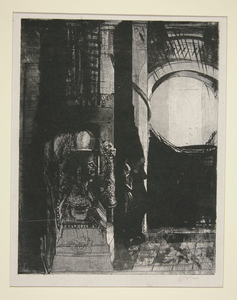 And Everywhere There Are Columns of Basalt by Odilon Redon