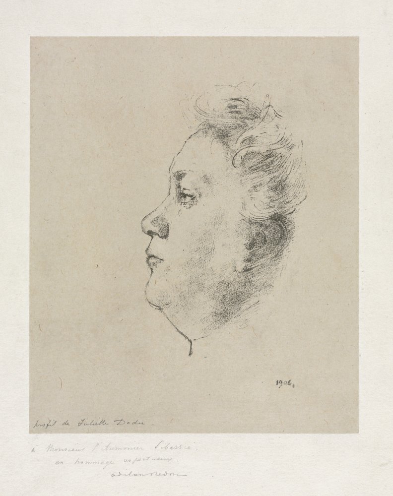 Mlle. Juliette Dodu, 1904 by Odilon Redon: Fine art print