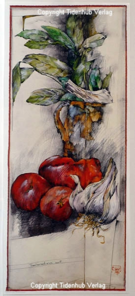 Tomato Drawing by Ole West