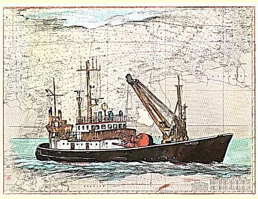 Buoy tender Norden by Ole West