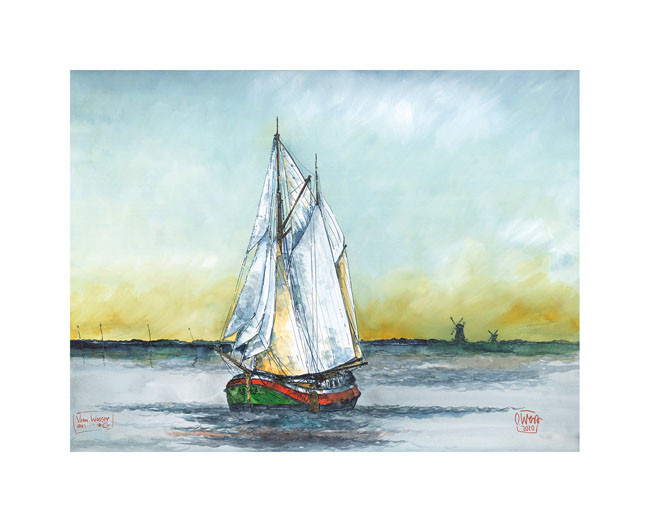 From the water - Greetsiel by Ole West