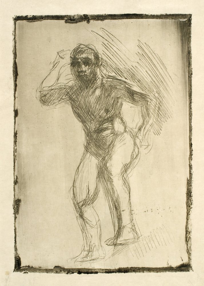 Atlas, Study by Oluf Hartmann: Premium art reproduction