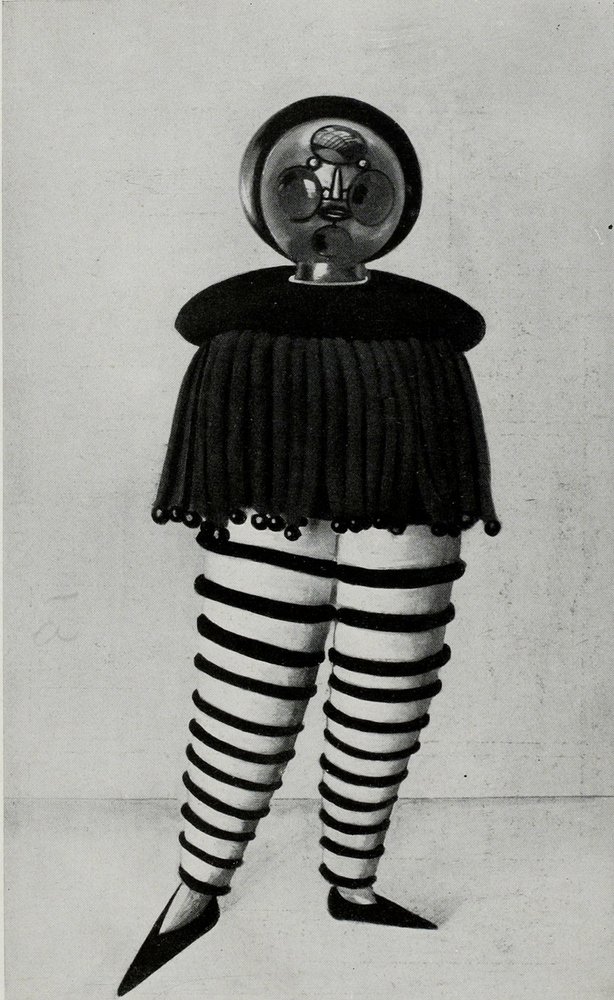 From The Stage at the Bauhaus, 1925. by Oskar Schlemmer