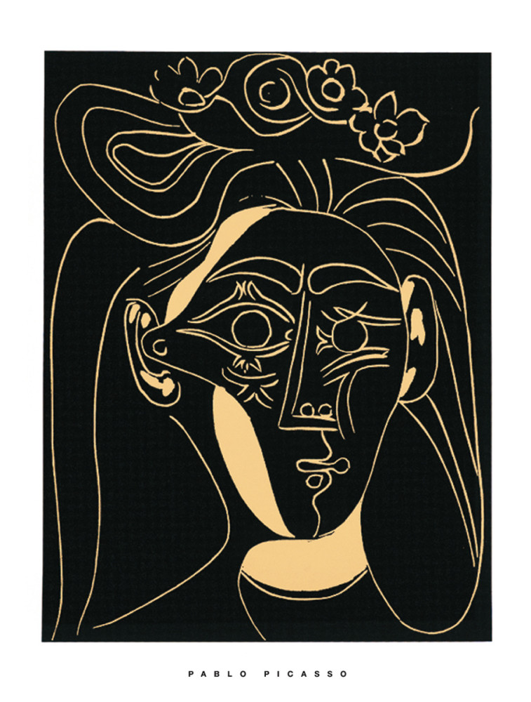 Woman with Flowered Hat, 1962 by Pablo Picasso