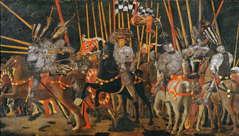 The Battle of San Romano in 1432, c. 1456 by Paolo Uccello