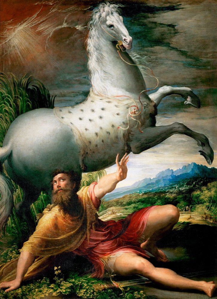 The Conversion of Saint Paul on the Road to Damascus by Parmigianino