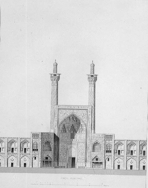 Main Gate of Mesdjid-i-Shah, Isfahan, from 'Modern Monuments of Persia'