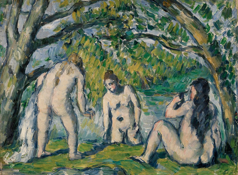 Three Bathers by Paul Cézanne