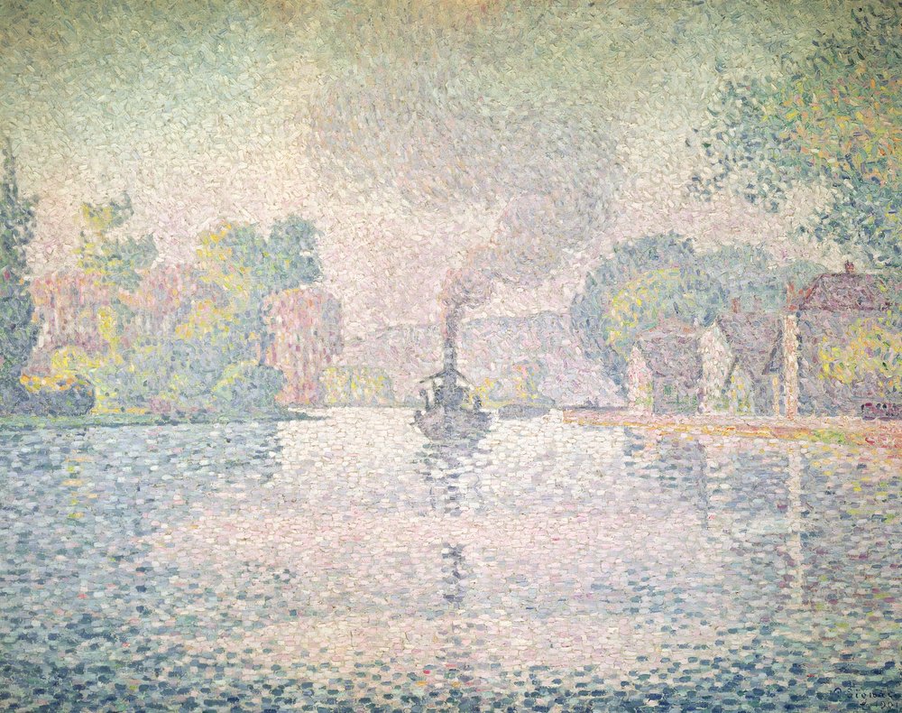 The Seine at Sannois, the tugboat l