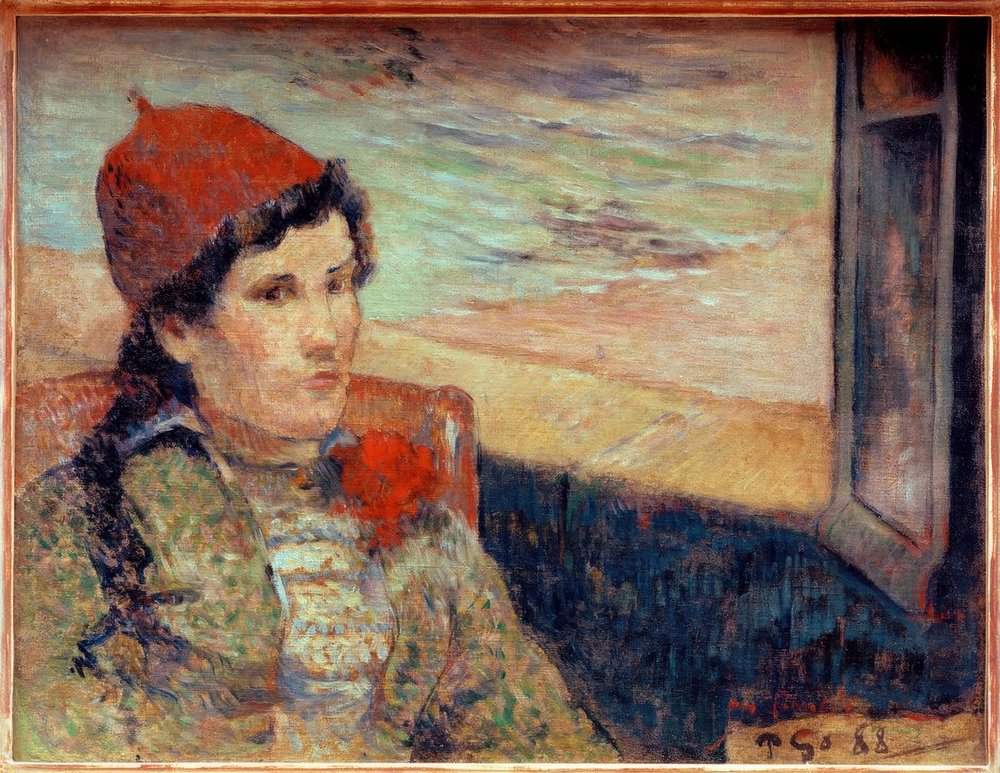 Woman before an Open Window, known as The Betrothed by Paul Gauguin