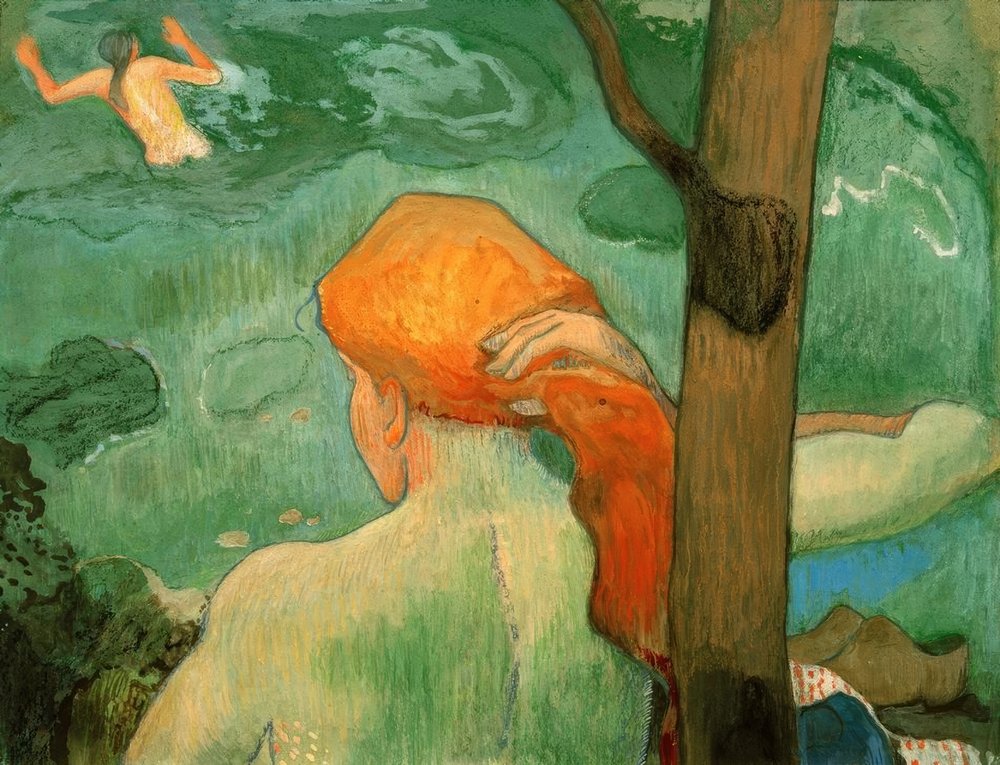 The Bathing by Paul Gauguin