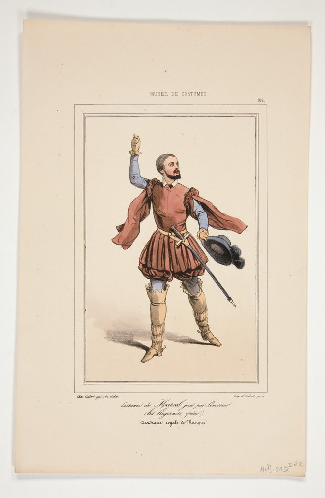 Costume of Marcel, played by Levasseur. by Paul Gavarni