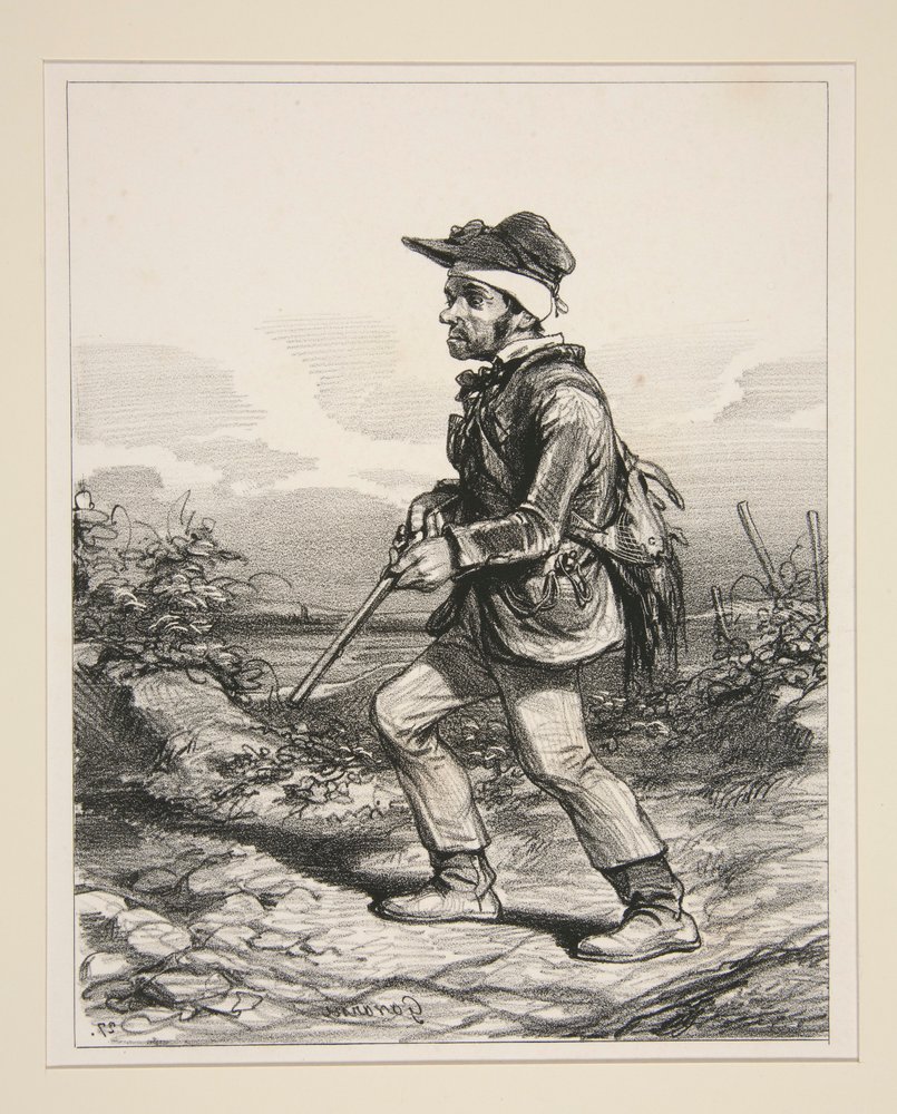 M. Gontard, (du clos-Gorju), Gros proprietor, Elector Eligible, in hunt of the l by Paul Gavarni